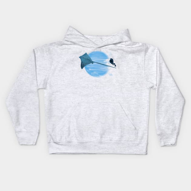 Eagle Ray Kids Hoodie by Aurealis